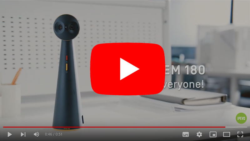 Video of TOTEM 180 Panoramic Conference Camera - An Immersive 180-degree View of your Meeting Room